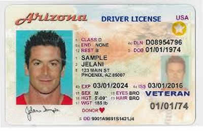 Image of Arizona's Driver's License