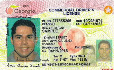 Image of Georgia's Driver's License