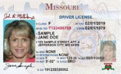 Image of Missouri's Driver's License