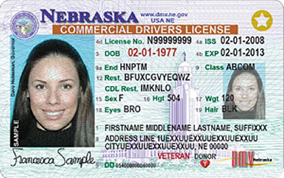 Image of Nebraska's Driver's License