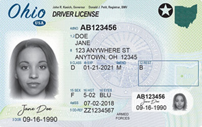 Image of Ohio's Driver's License