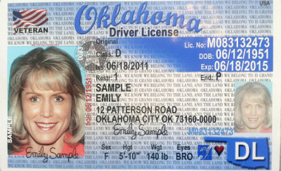 Image of Oklahoma's Driver's License