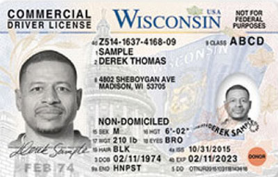 Image of Wisconsin's Driver's License